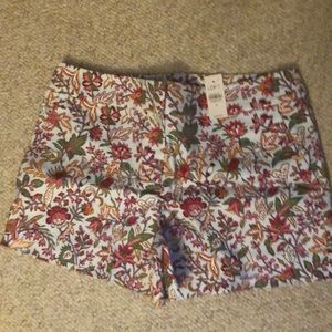 Loft floral shorts size 10 BNWT